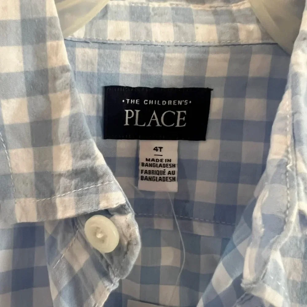 Light Blue Button-Down Shirt – Toddler Boys 4T – NWT – The Children’s Place